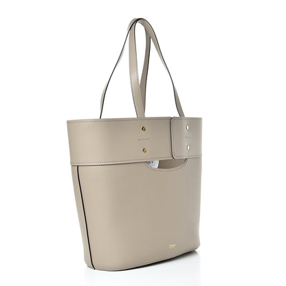 Chloe Smooth Grained Calfskin Medium Aby Tote Motty Grey 3 of 11