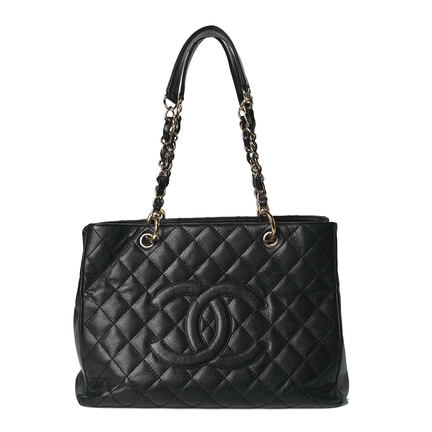 Chanel Caviar Quilted Grand Shopping Tote GST Black 1 of 8