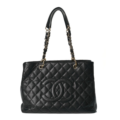 Chanel Caviar Quilted Grand Shopping Tote GST Black 1 of 8