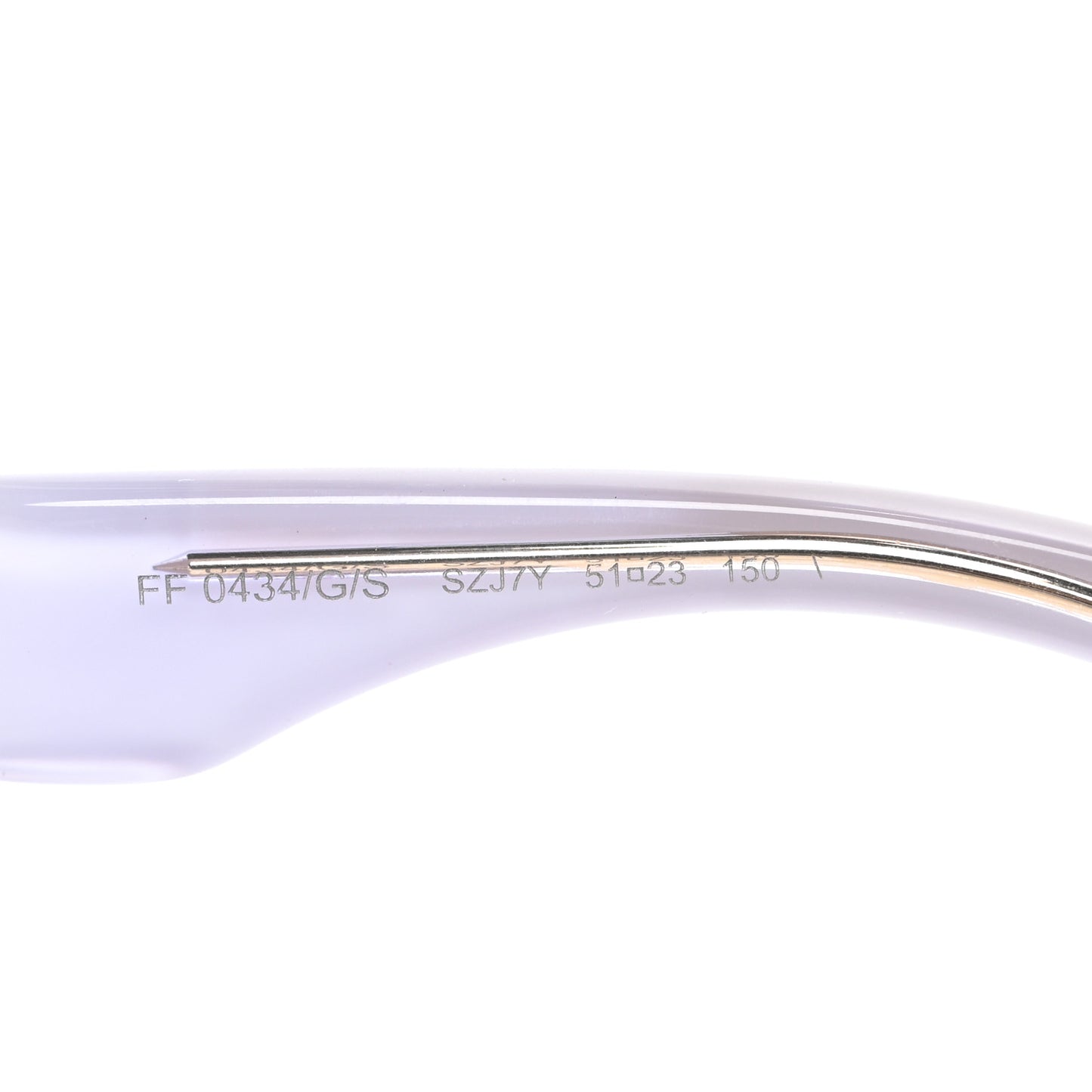 Acetate FF Sunglasses FF 0434/G/S White Gold