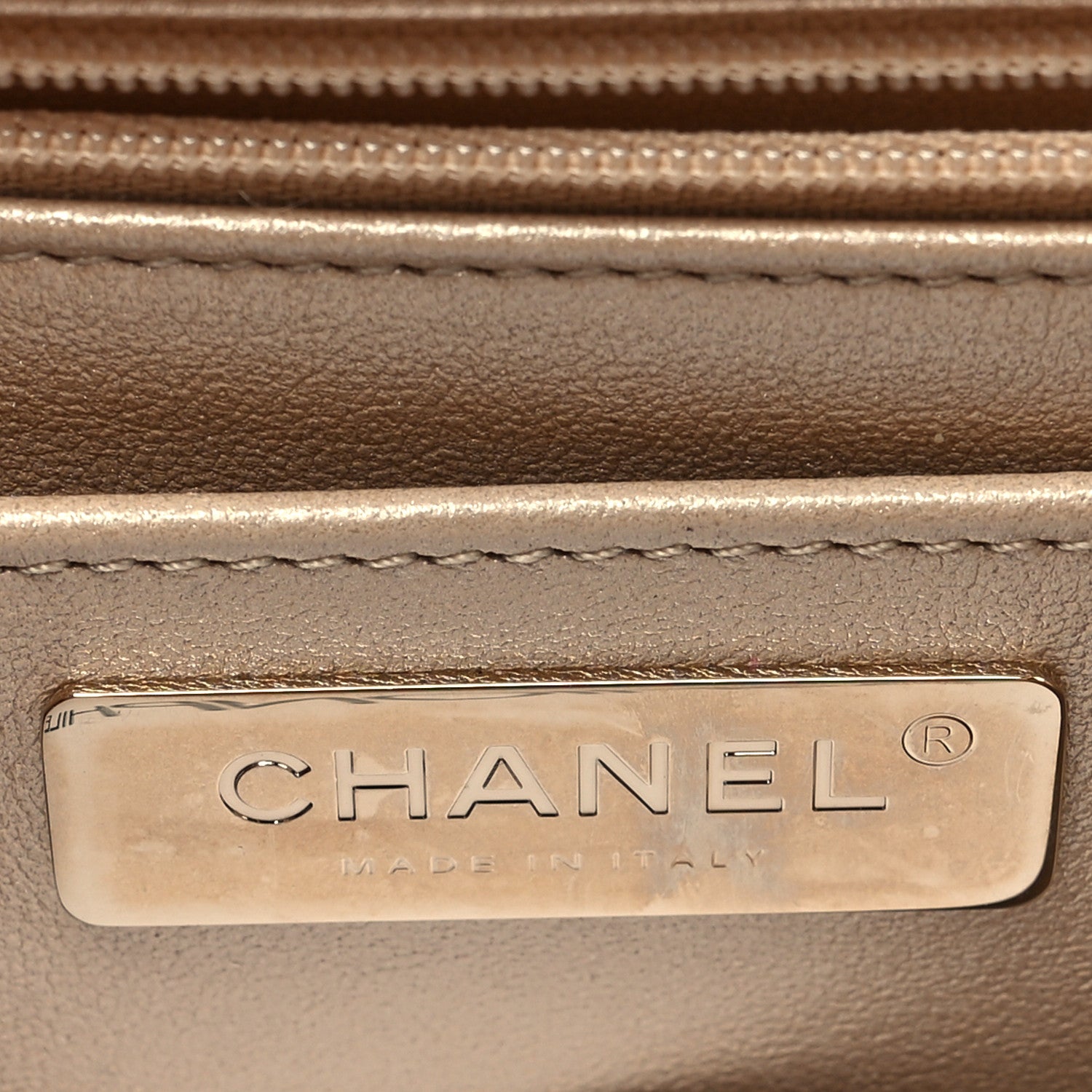 Chanel Mirror Calfskin Metallic Calfskin Quilted Hollywood Boulevard Backpack With Coin Purse Gold 7 of 12