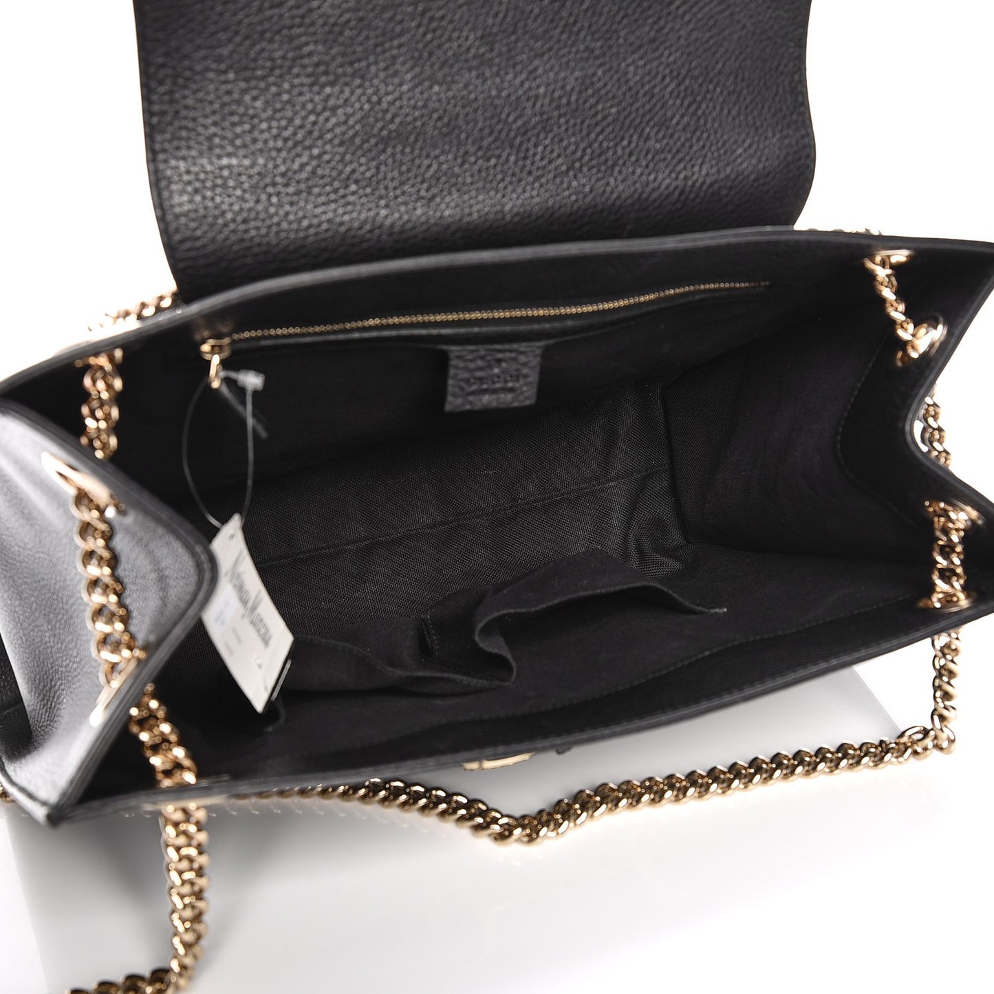 Cellarius Calfskin Large Emily Chain Shoulder Bag Black