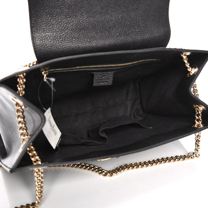 Gucci Cellarius Calfskin Large Emily Chain Shoulder Bag Black 5 of 11