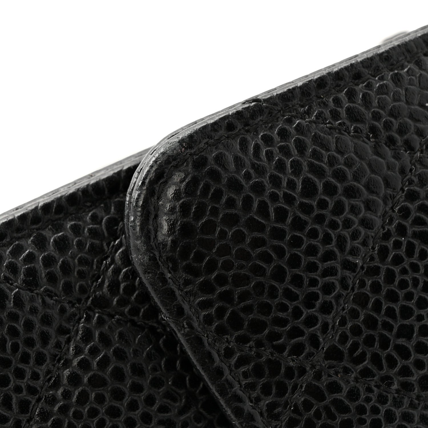 Chanel Caviar Quilted Large Gusset Flap Wallet Black 19 of 26