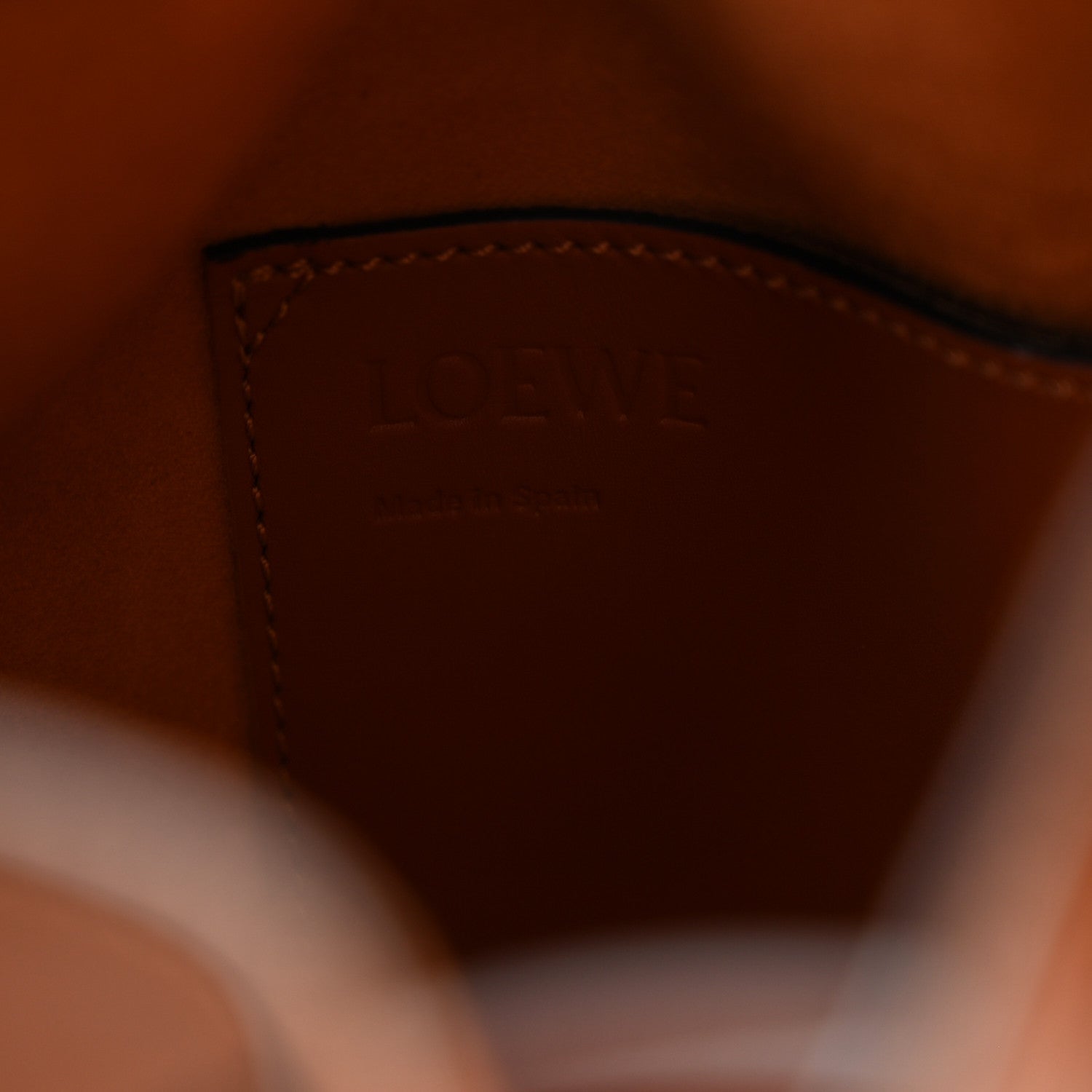 Loewe Calfskin Small Balloon Bucket Bag Tan 6 of 9
