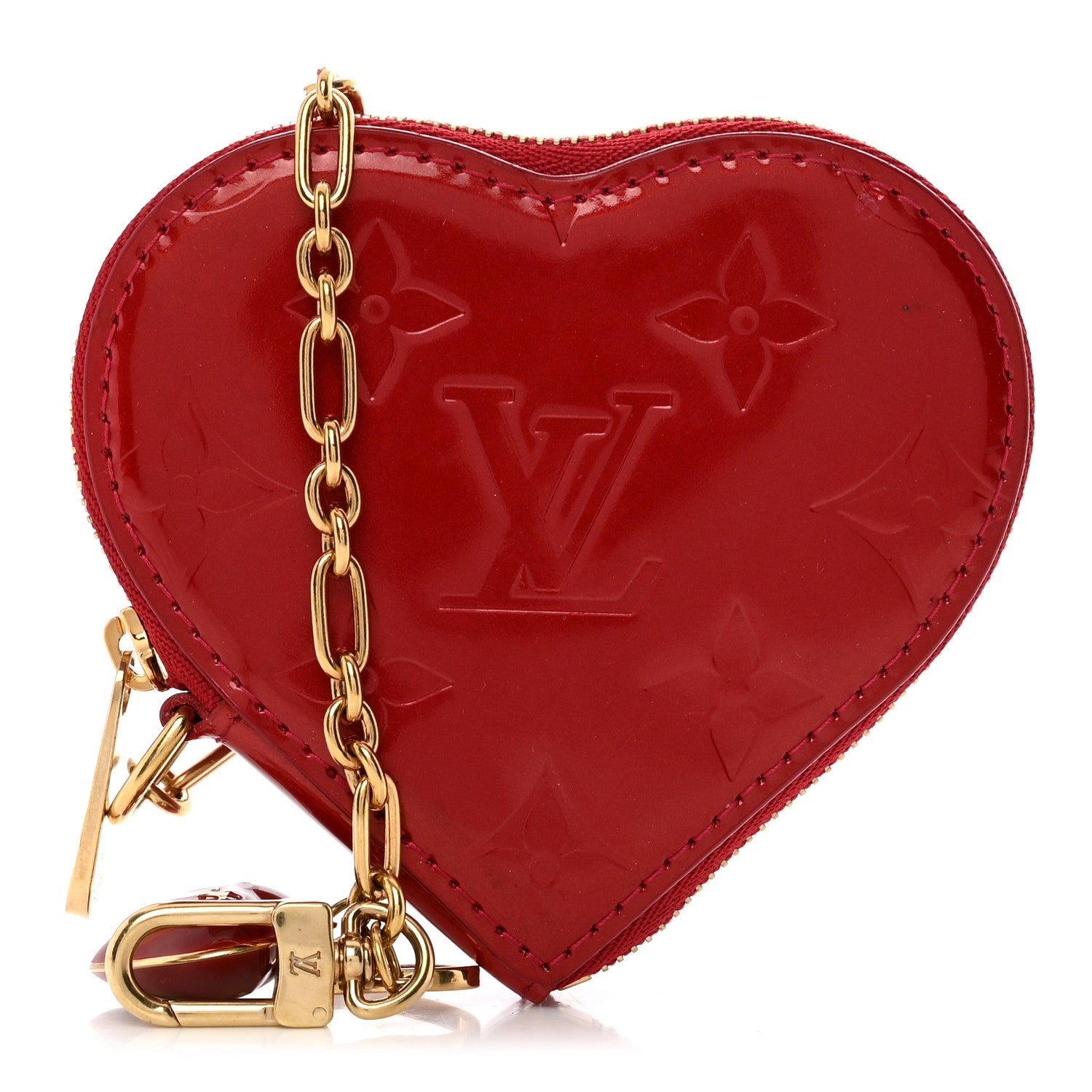 Louis Vuitton Vernis Coeur Heart Coin Purse Pomme D'Amour 1 of 6