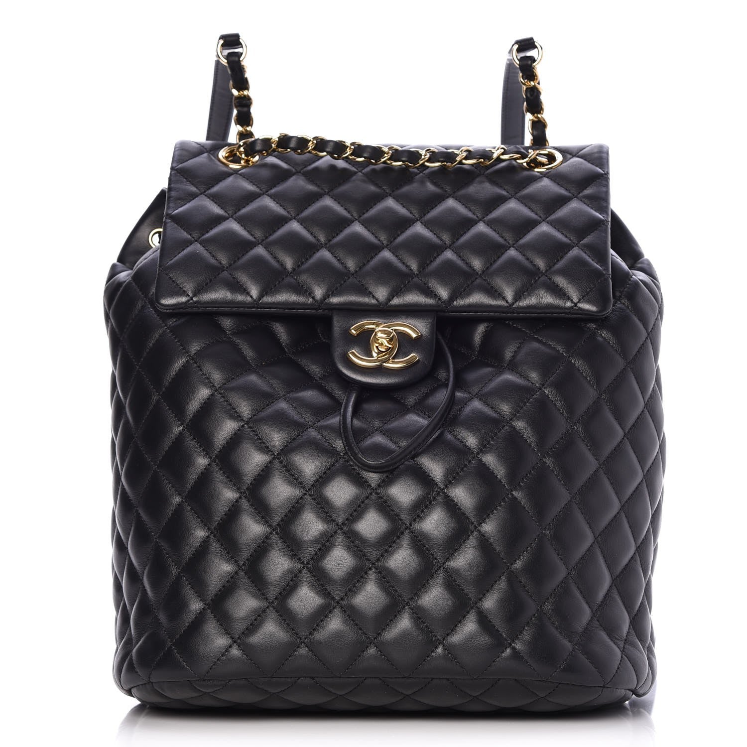 Chanel Lambskin Quilted Large Urban Spirit Backpack Black 1 of 8
