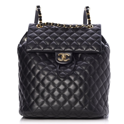Chanel Lambskin Quilted Large Urban Spirit Backpack Black 1 of 8