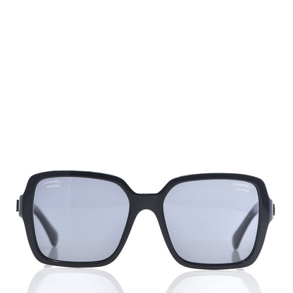 Chanel Acetate Polarized Square Sunglasses 5408 Black 2 of 7