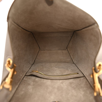 Celine Soft Grained Calfskin Sangle Bucket Bag Taupe 5 of 12