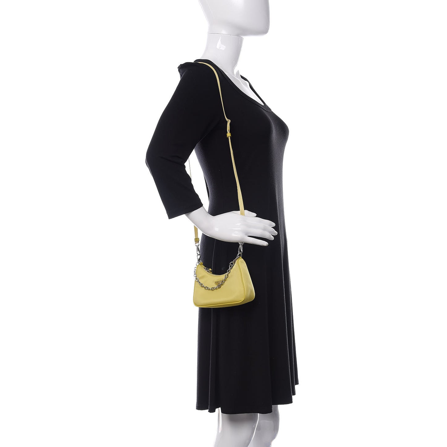Tessuto Nylon Saffiano Mini Re-Edition 2000 Shoulder Bag Ananas