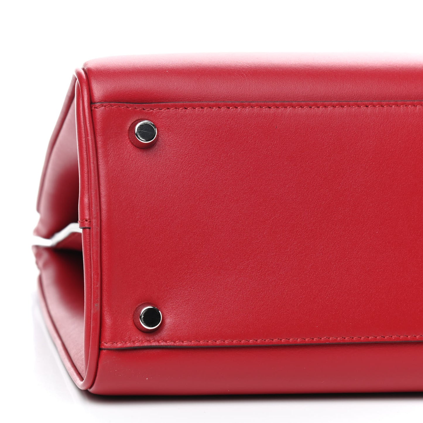 Shibuya Calfskin Medium Zumi Top Handle Bag Hibiscus Red
