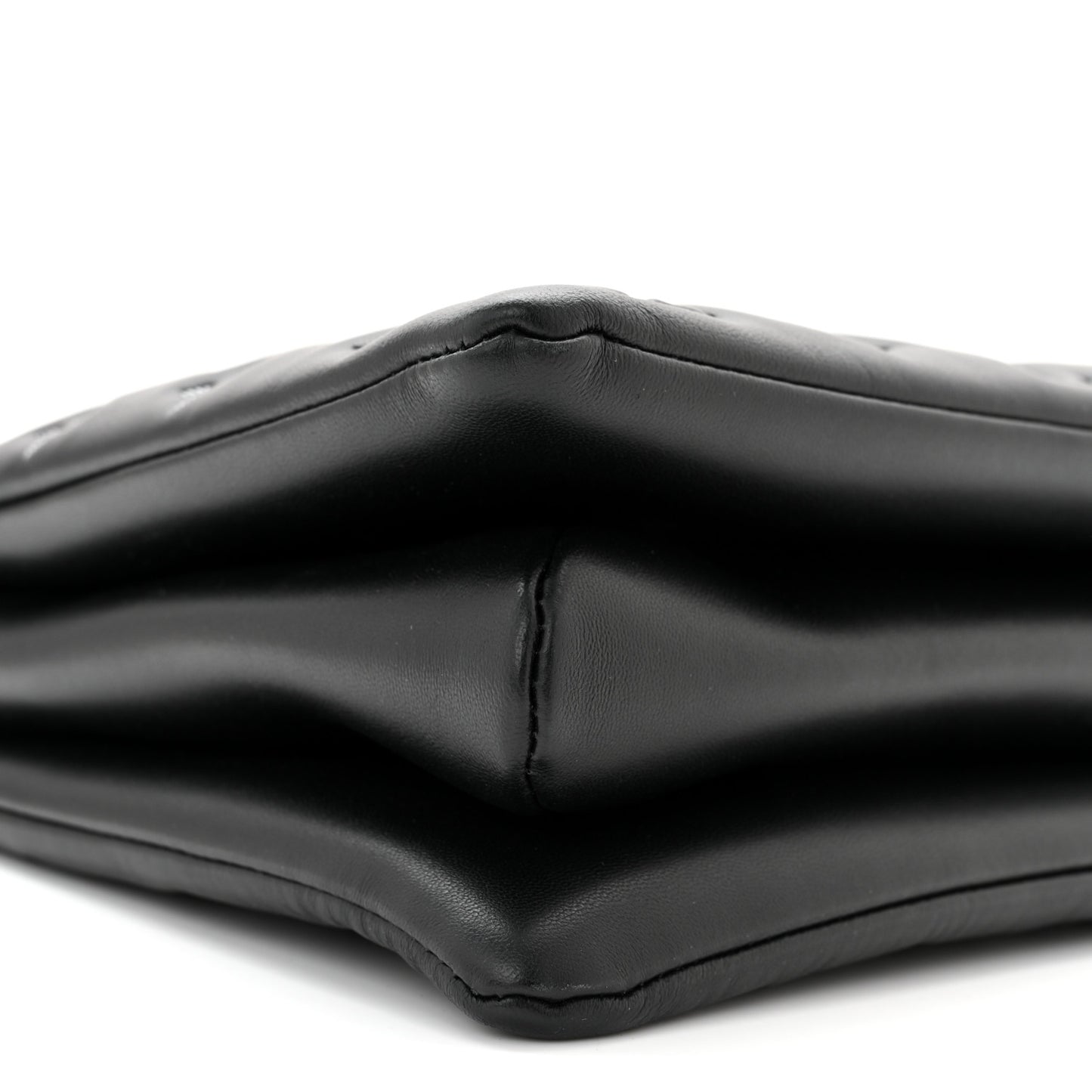 Lambskin Embossed Monogram Coussin MM Black Gray