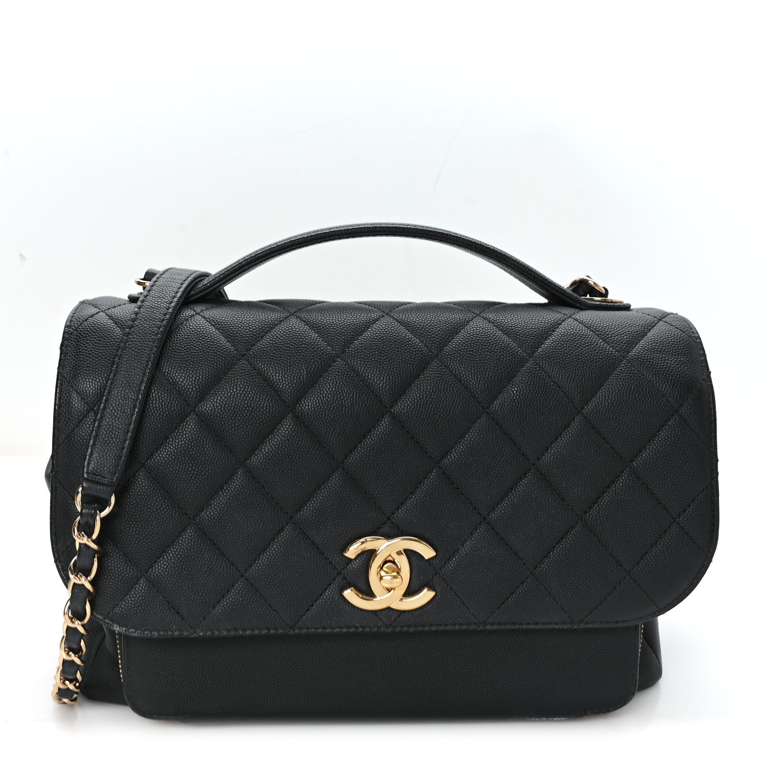 Chanel Caviar Quilted Large Business Affinity Flap Black 1 of 11