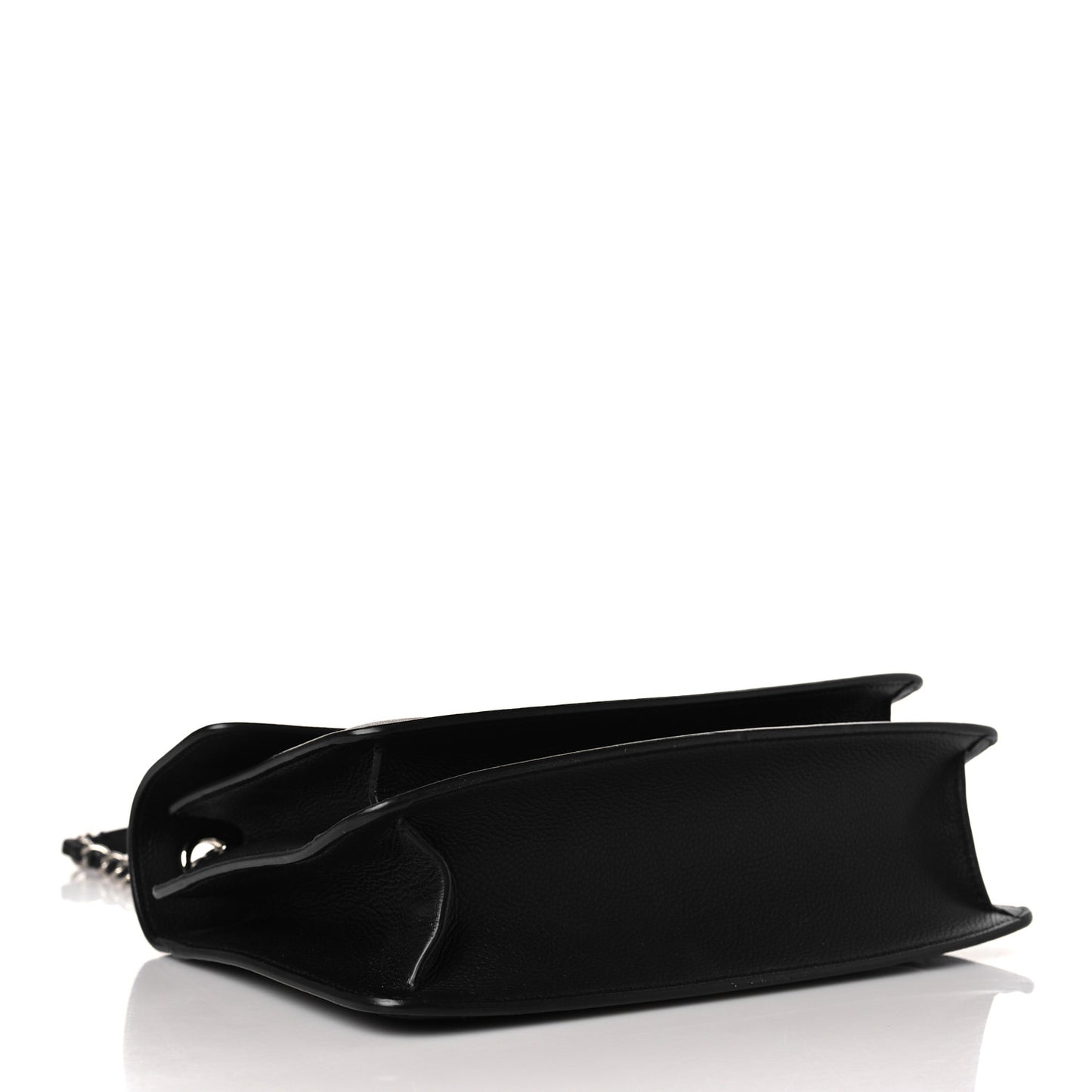 Caviar Quilted Small CC Box Top Handle Flap Black