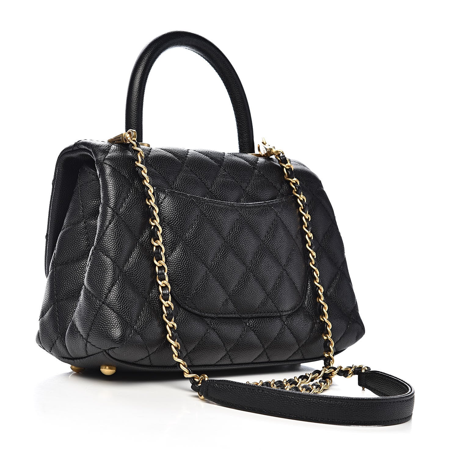 Chanel Caviar Quilted Mini Coco Handle Flap Black 3 of 11