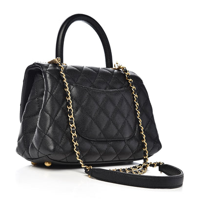 Chanel Caviar Quilted Mini Coco Handle Flap Black 3 of 11