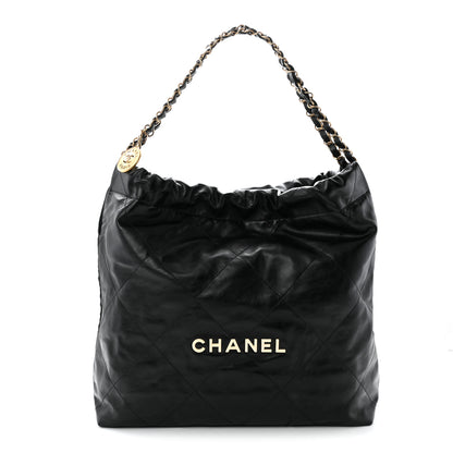 Chanel Calfskin Quilted Chanel 22 Black 1 of 11