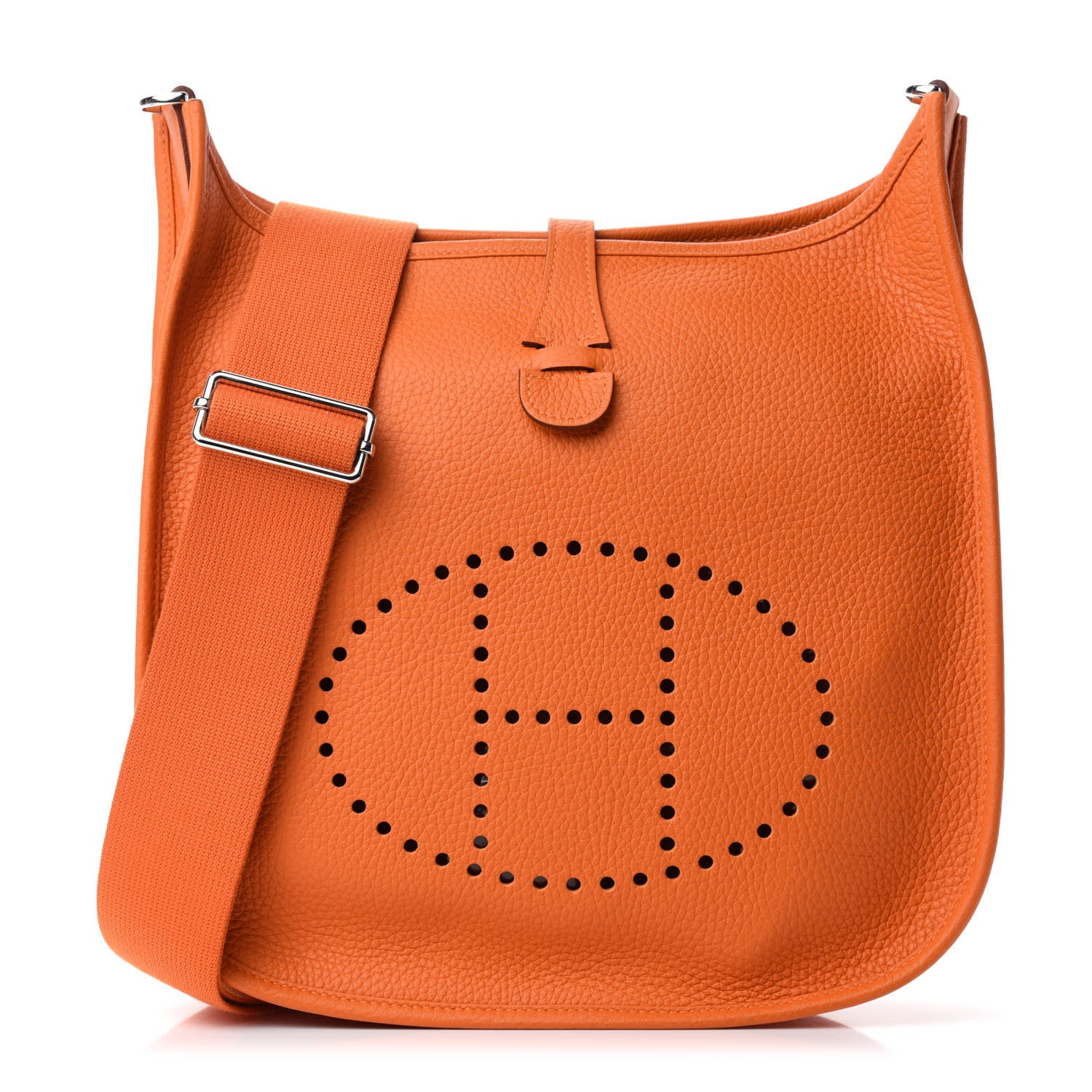 Hermes Taurillon Clemence Evelyne III PM Orange 1 of 13