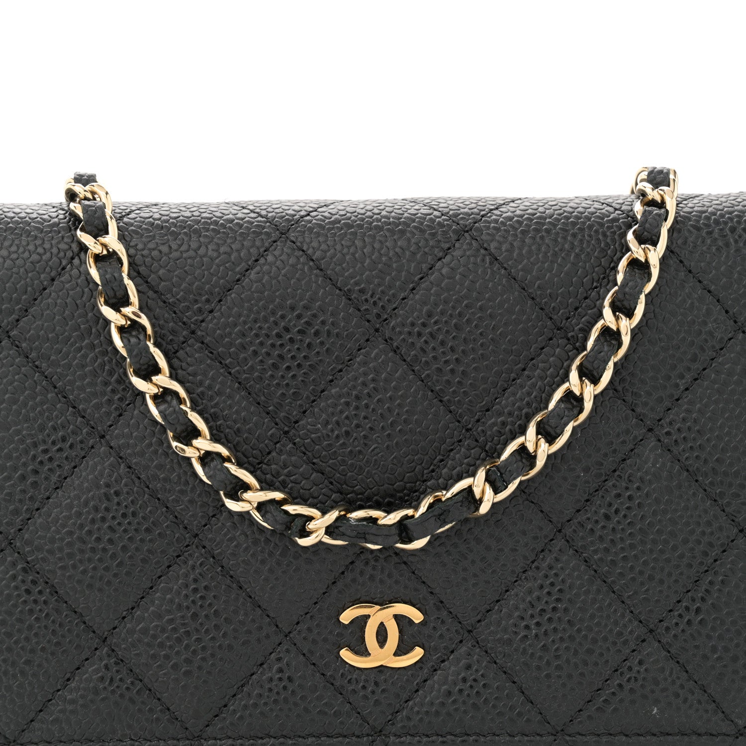 Chanel Caviar Quilted Wallet on Chain WOC Black 8 of 13