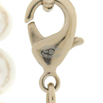 Chanel Pearl Crystal Long CC Necklace Gold 7 of 7