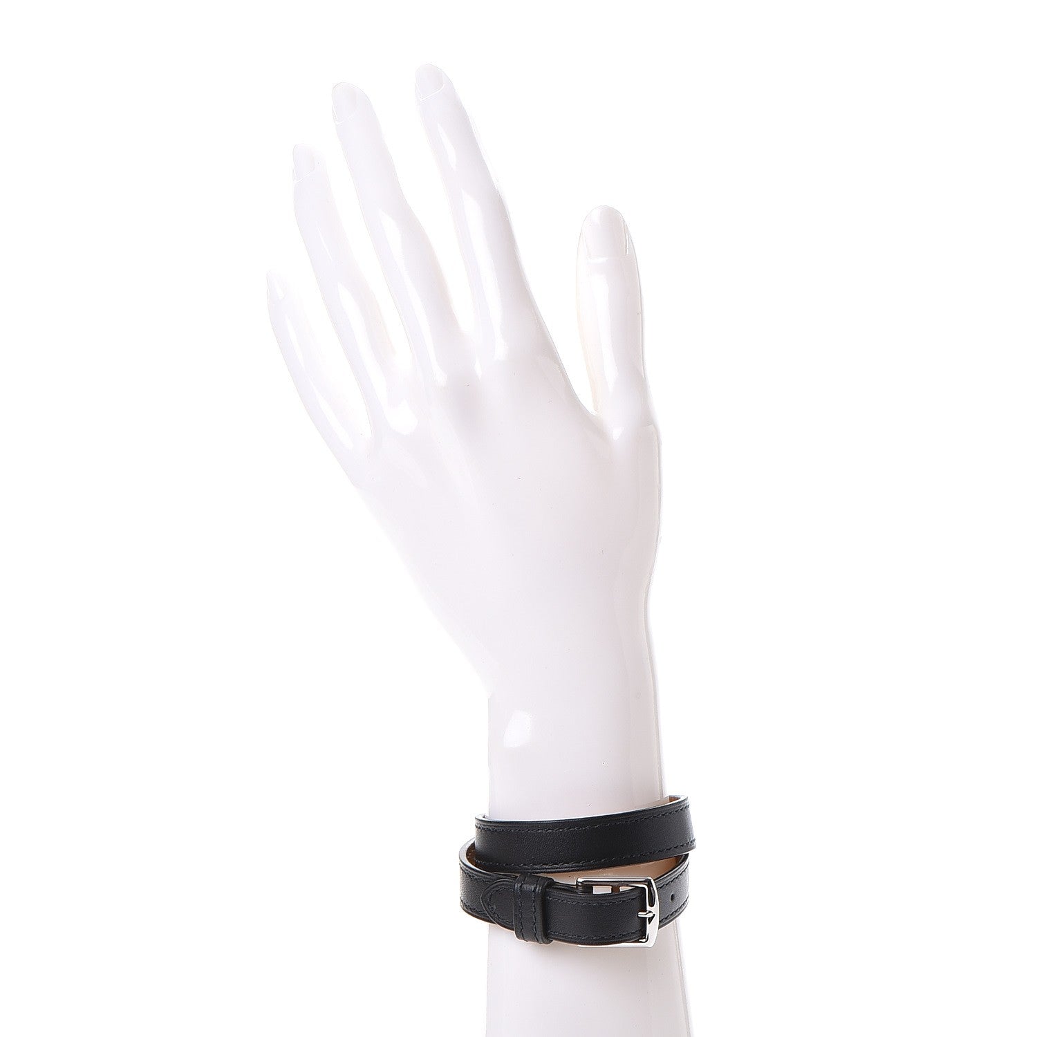 Hermes Chamonix Etriviere Double Tour Bracelet Black 2 of 7