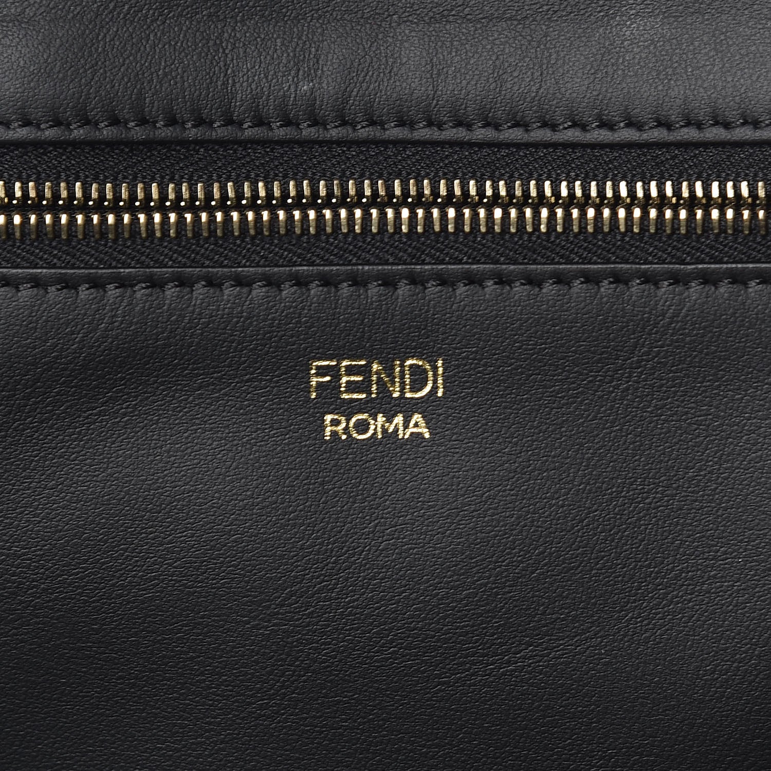 Fendi X FILA Glazed Fabric FF 1974 Mania Shopping Tote Bag Black White 8 of 13