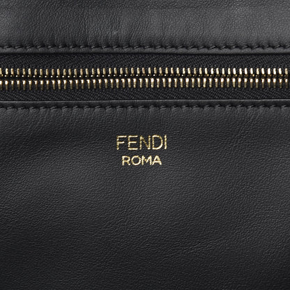 Fendi X FILA Glazed Fabric FF 1974 Mania Shopping Tote Bag Black White 8 of 13