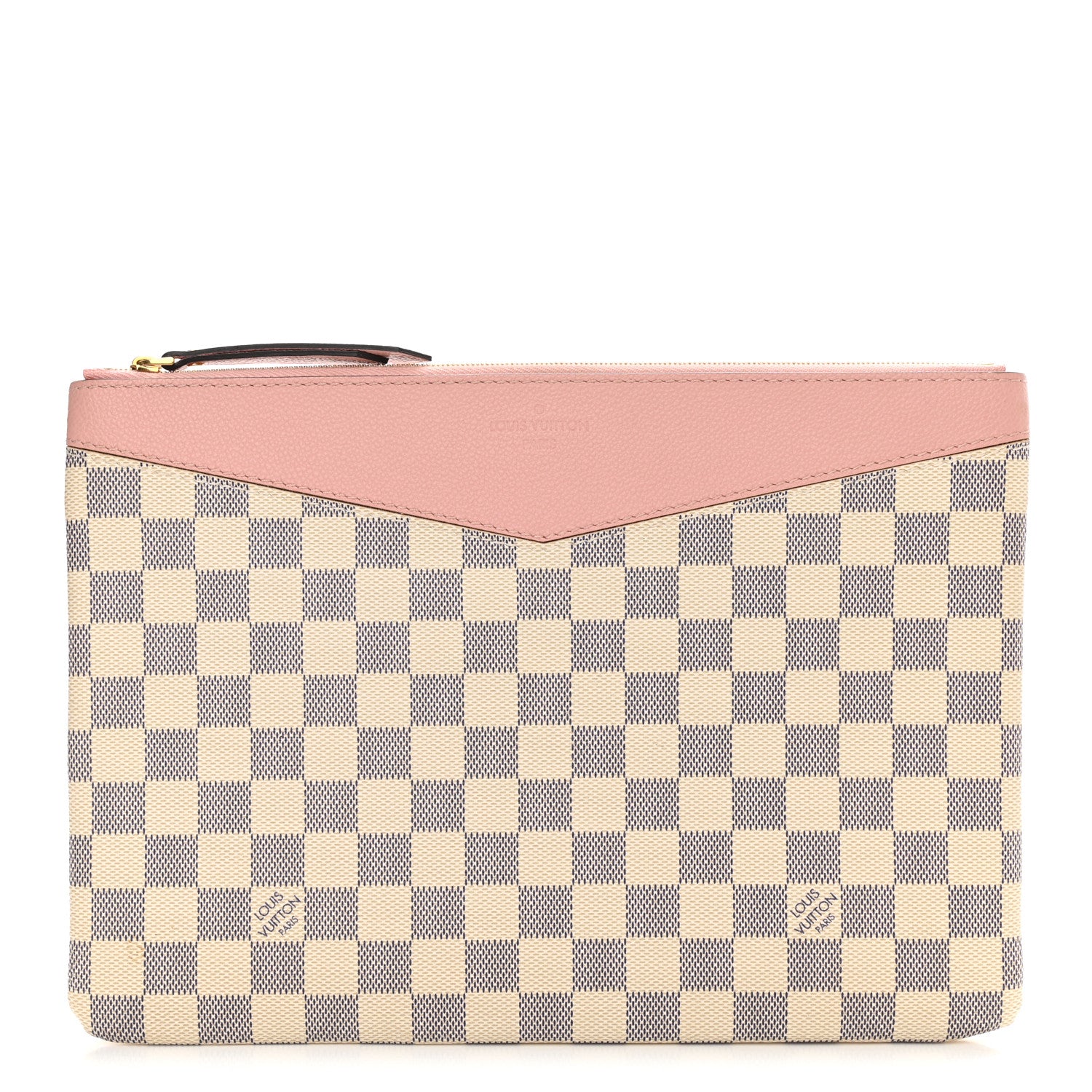 Louis Vuitton Damier Azur Daily Pouch Rose Poudre 1 of 8