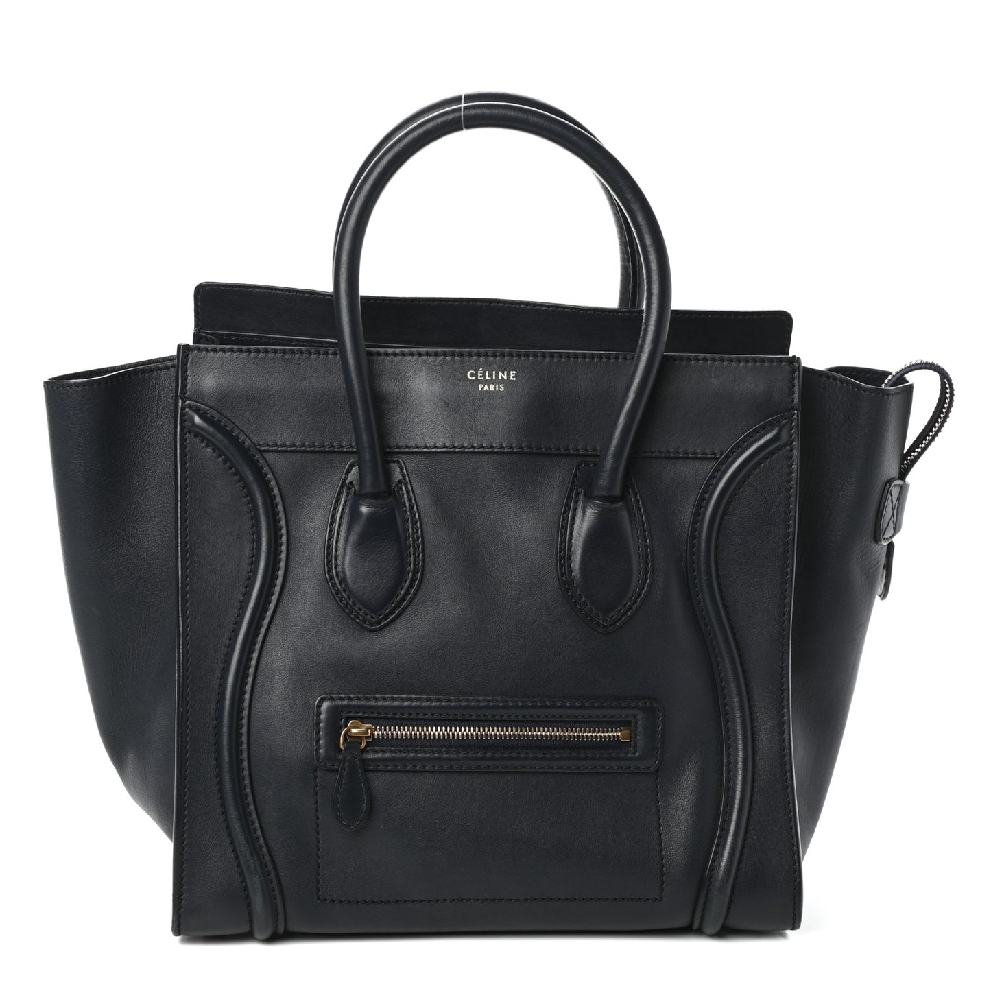 Smooth Calfskin Mini Luggage Navy Blue