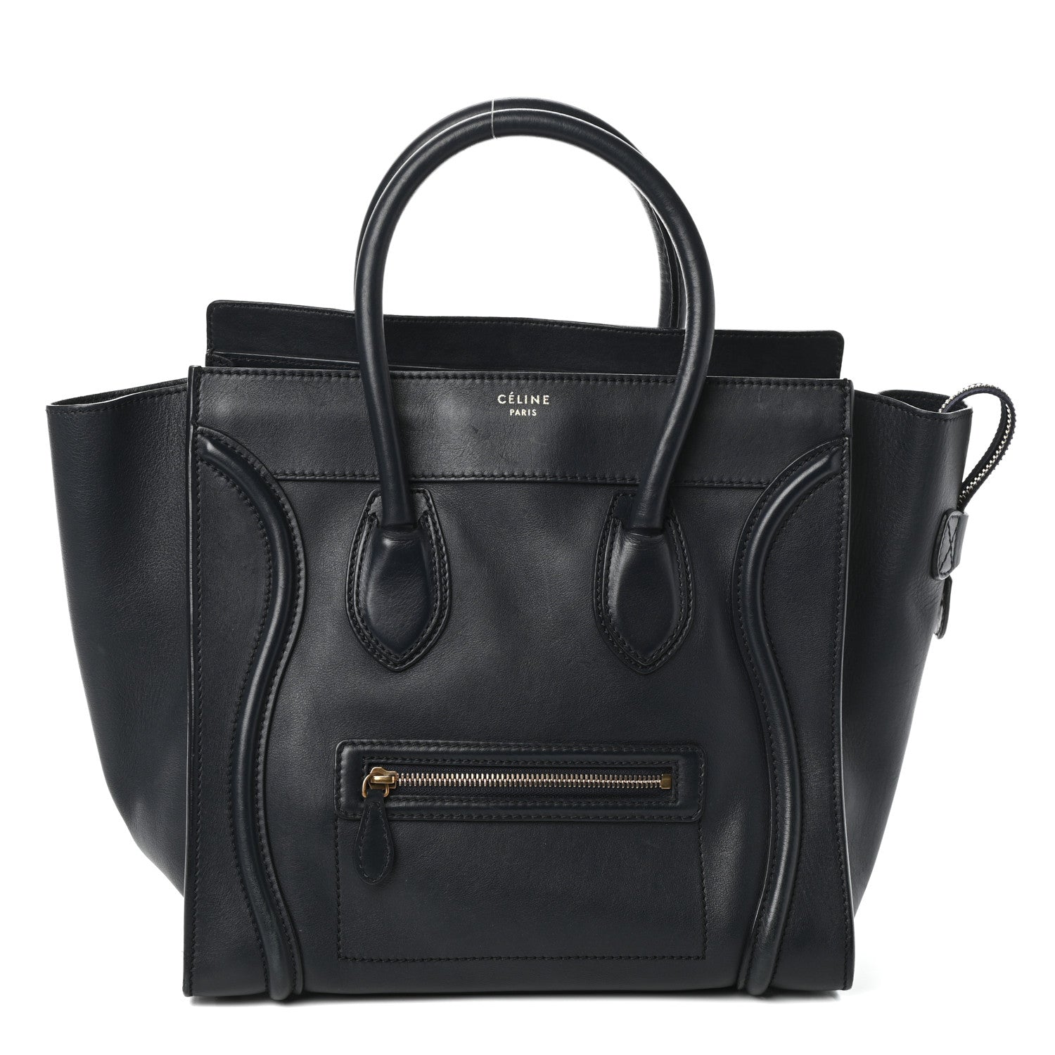 Celine Smooth Calfskin Mini Luggage Navy Blue 1 of 10