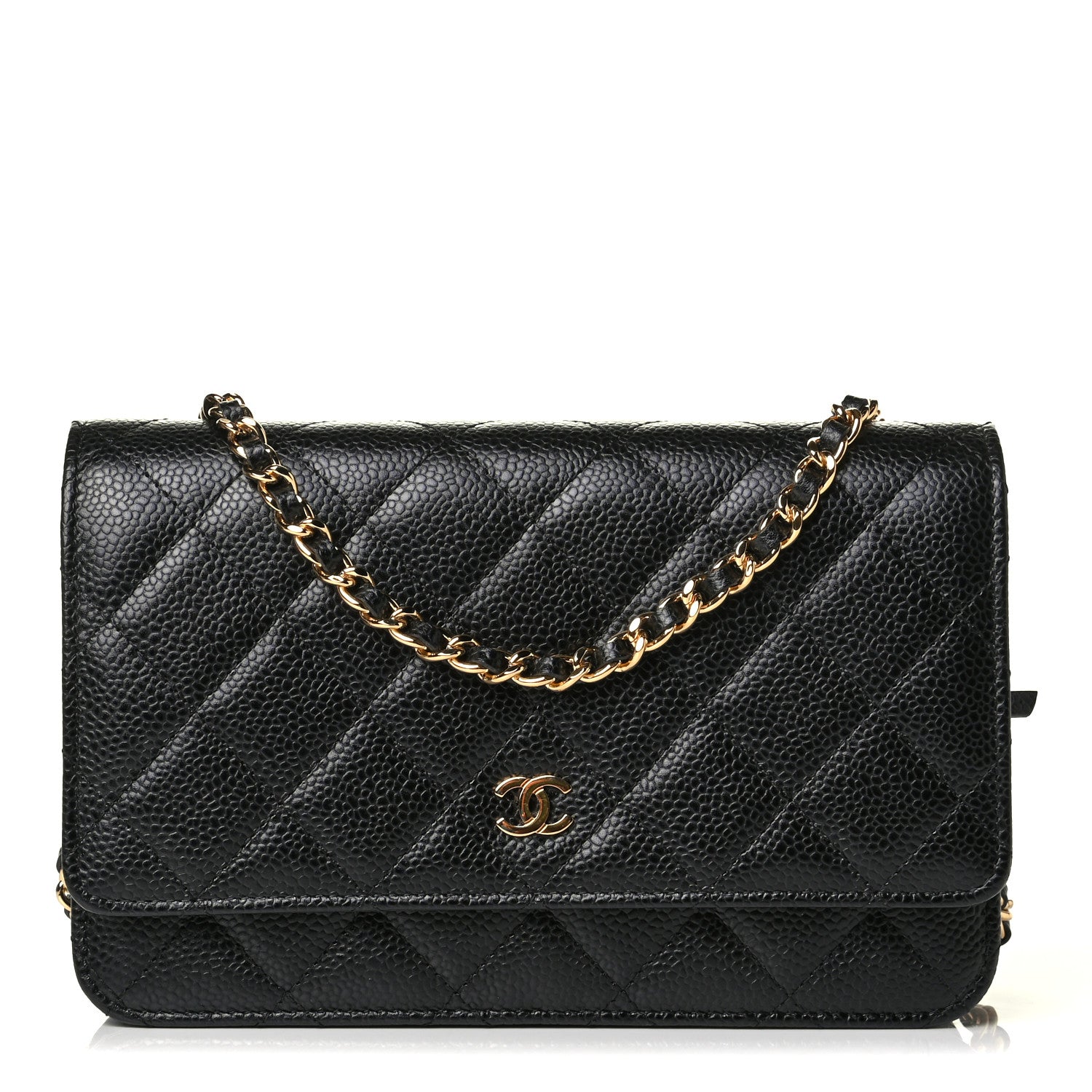 Chanel Caviar Quilted Wallet On Chain WOC Black 1 of 5