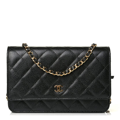 Chanel Caviar Quilted Wallet On Chain WOC Black 1 of 5