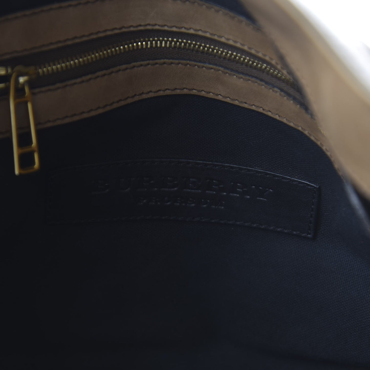 Canvas House Check Parsons Shoulder Bag Light Beige