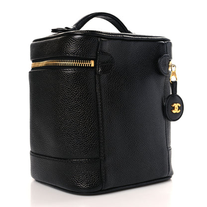 Chanel Caviar Vanity Cosmetic Case Black 3 of 9