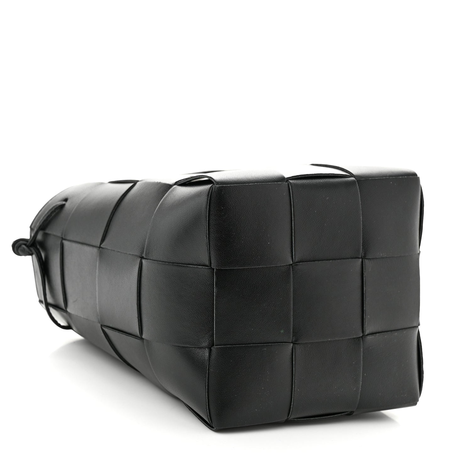 Nappa Maxi Intrecciato Cassette Bucket Bag Black
