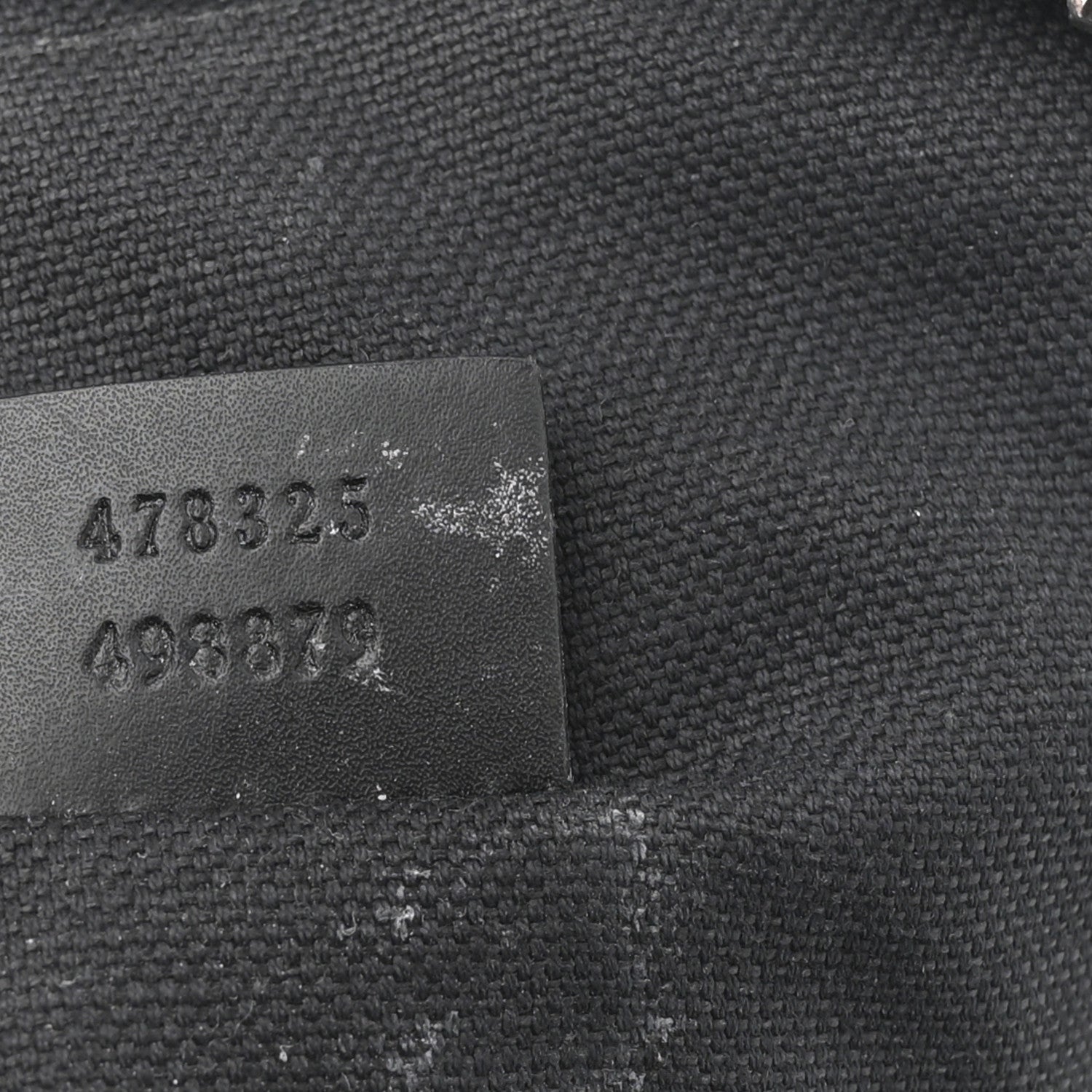 Gucci GG Supreme Monogram Web Belt Bag Black Grey 12 of 21