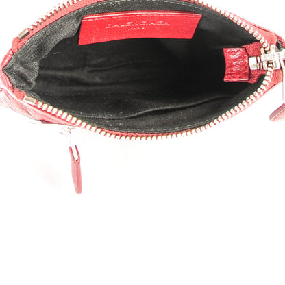 Balenciaga Agneau Giant 12 Silver Hardware M Porte-Monnaie Coin Purse Rouge Cerise 5 of 7