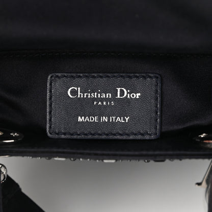 Christian Dior Satin Crystal Cannage Mini Lady Dior Black 6 of 10