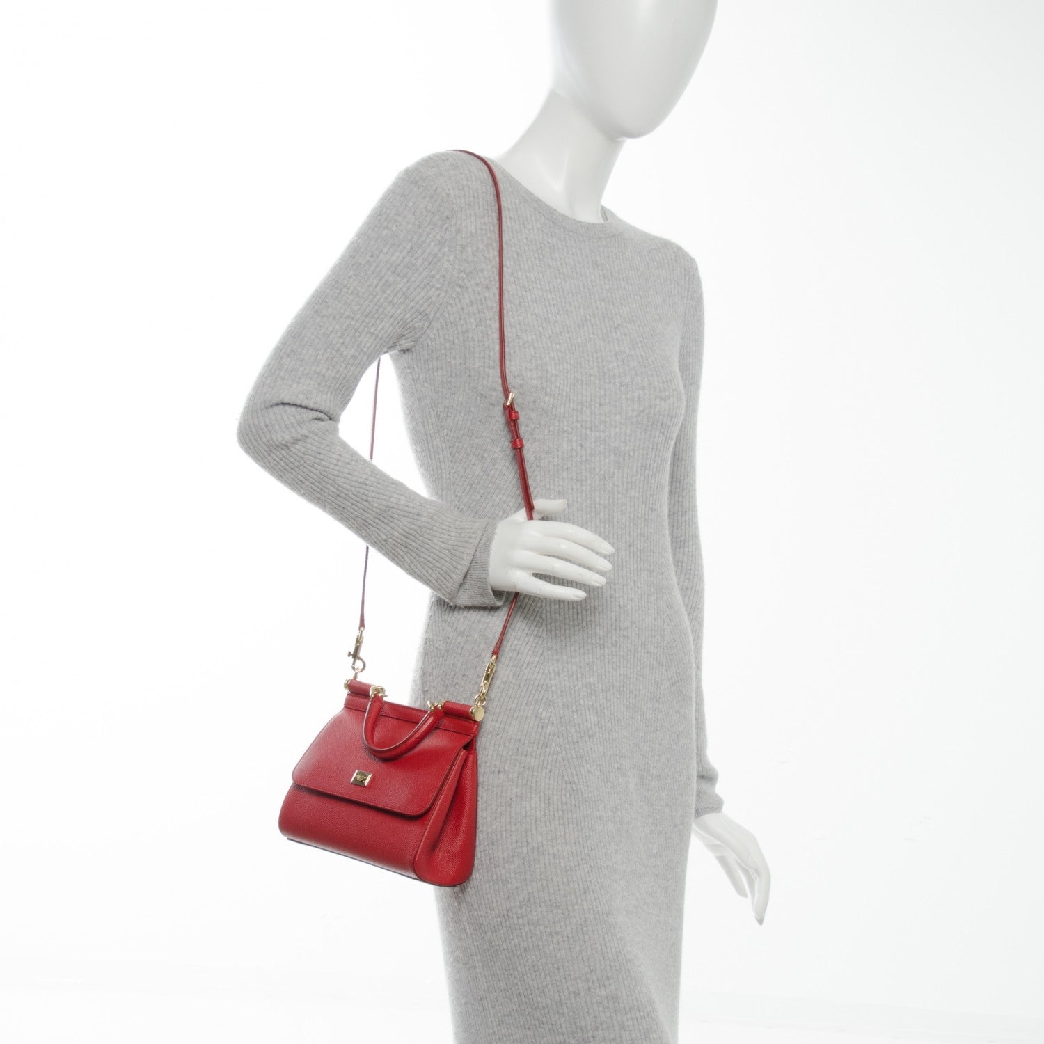 Dolce & Gabbana Dauphine Small Miss Sicily Satchel Dark Red 2 of 7