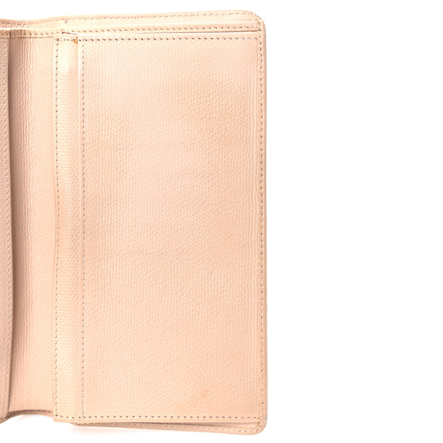 Chanel Grained Calfskin CC Button Yen Wallet Beige 26 of 27