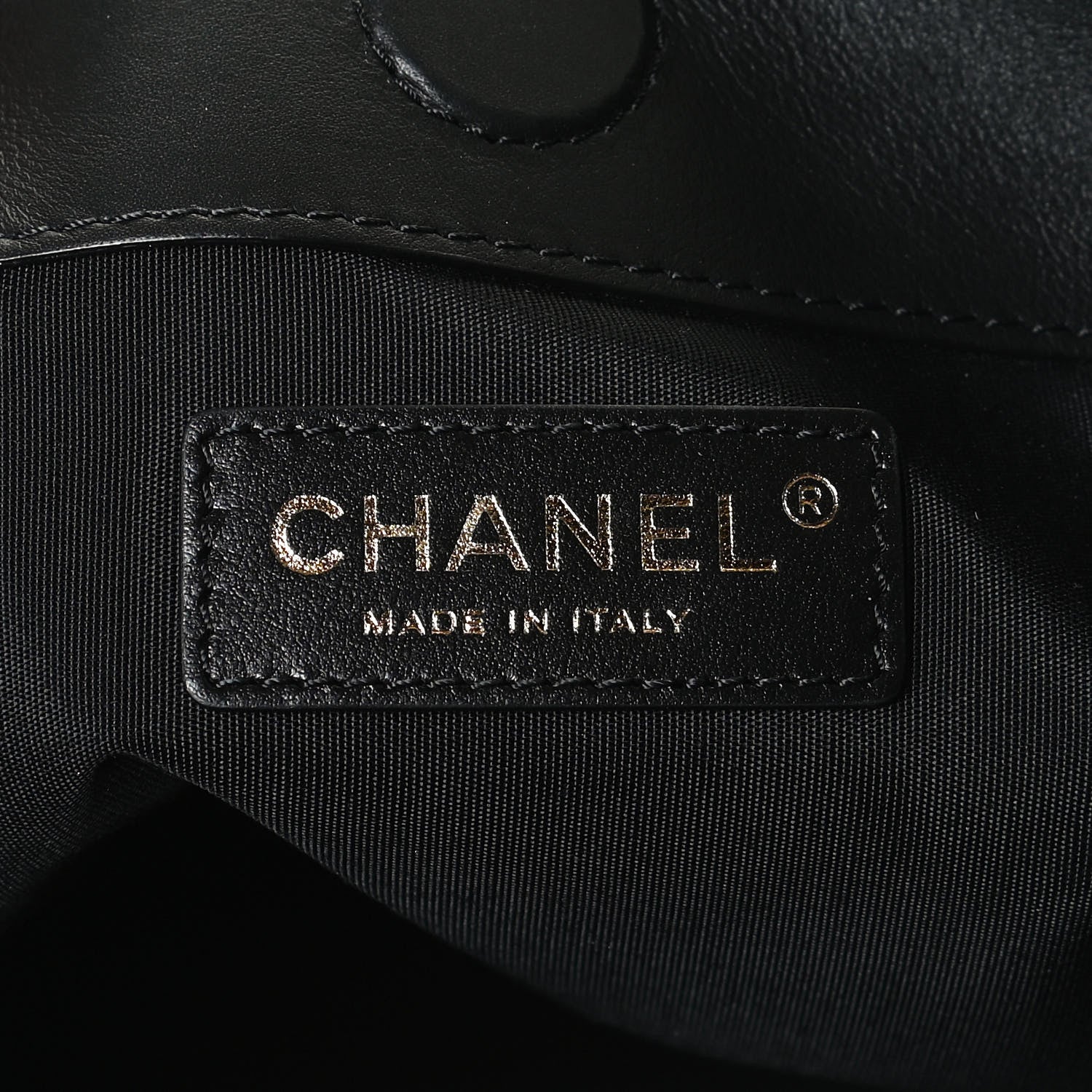 Chanel Calfskin Quilted Chain Flat Tote Black 6 of 12