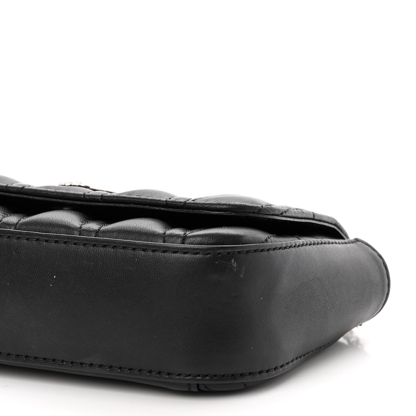 Nappa Quilted Virtus Evening Bag Black