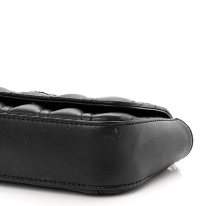 Versace Nappa Quilted Virtus Evening Bag Black 9 of 9