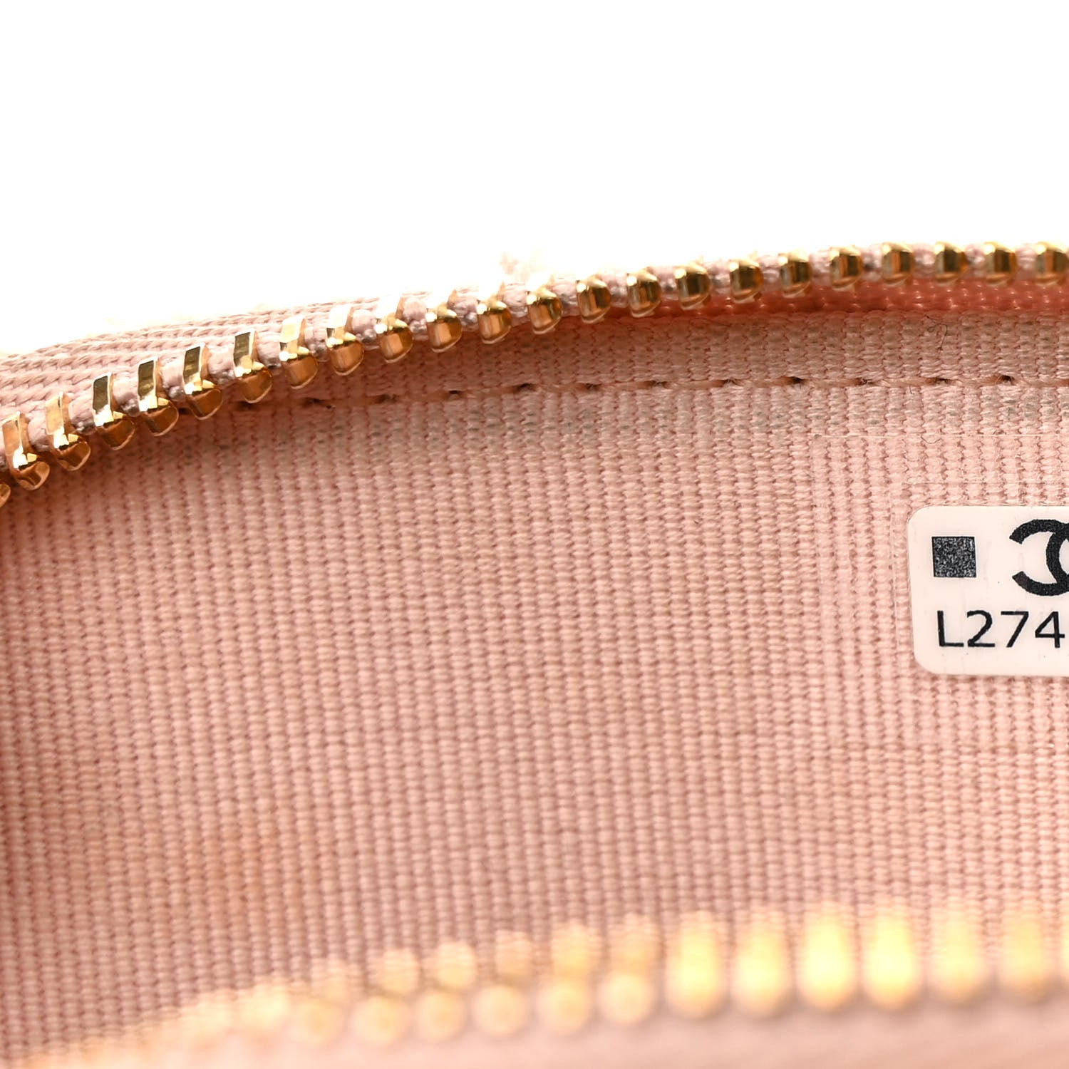 Chanel Cotton Wool Tweed Sequin Quilted Shiny Coco Clutch With Chain Light Pink Beige Ecru 5 of 12