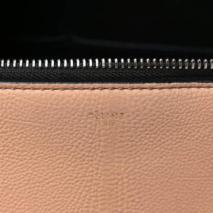 Celine Supple Calfskin Large Bi-Color Edge Shoulder Bag Beige 7 of 9