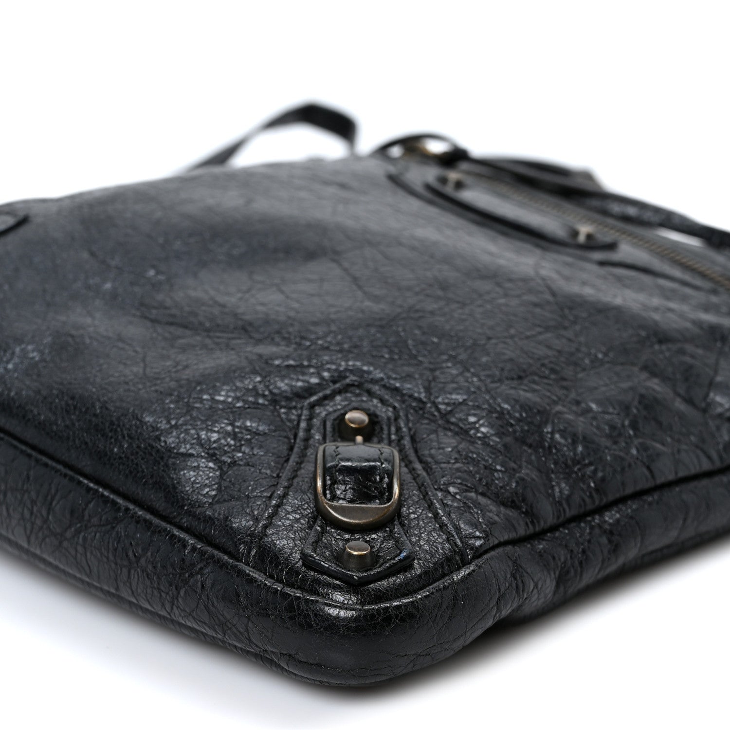 Balenciaga Agneau Classic Hardware Flat Crossbody Black 10 of 11