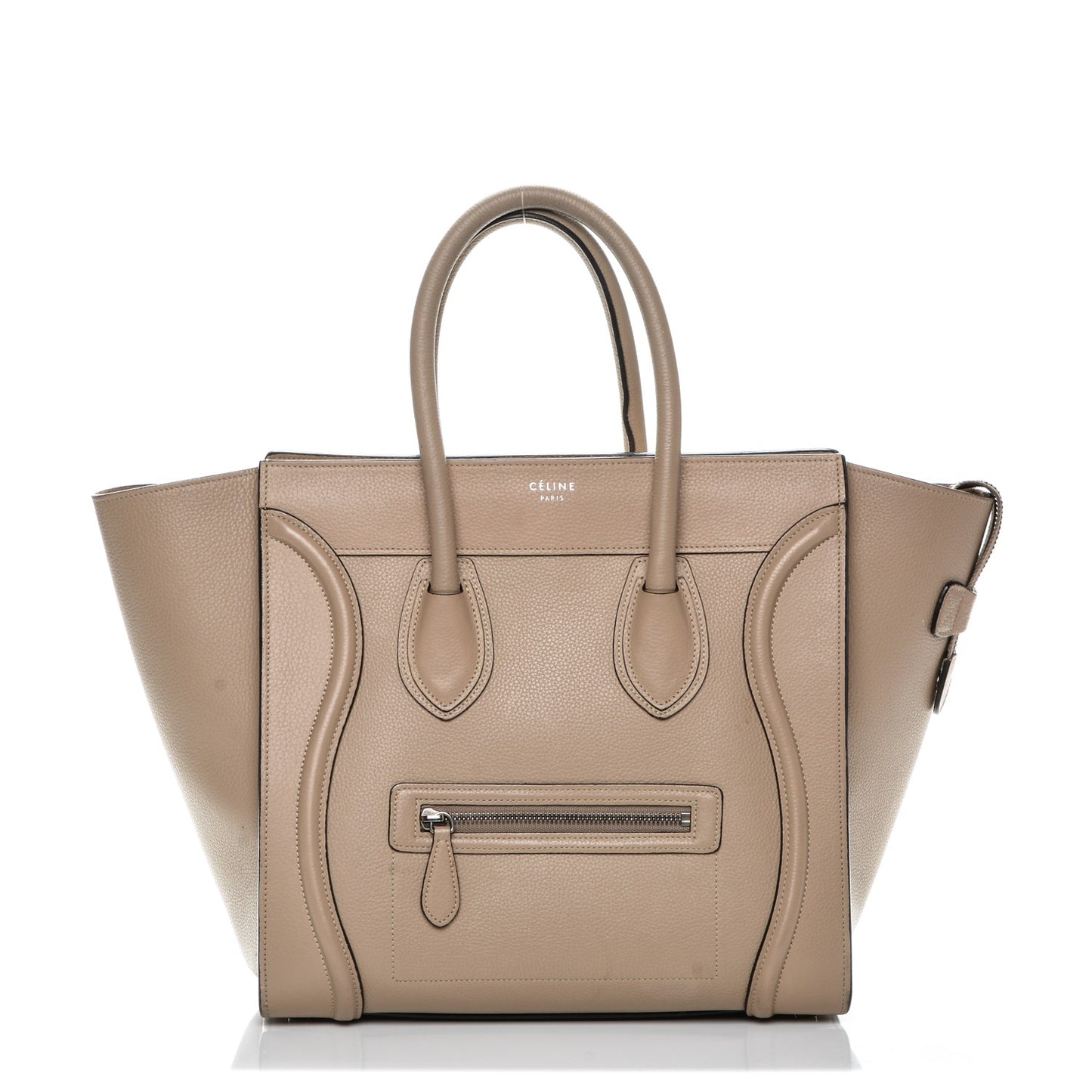 Drummed Calfskin Mini Luggage Dune