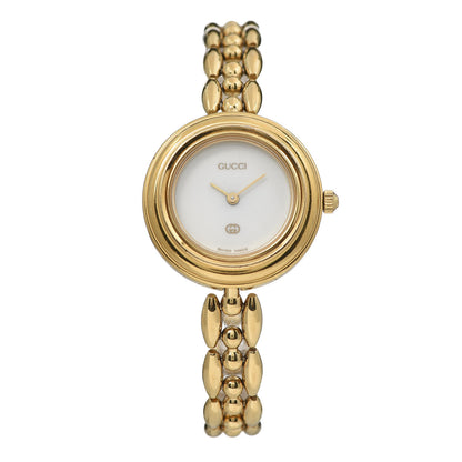 Gucci Stainless Steel 26mm Rice Link Interchangeable Bezel Quartz Watch 1 of 10