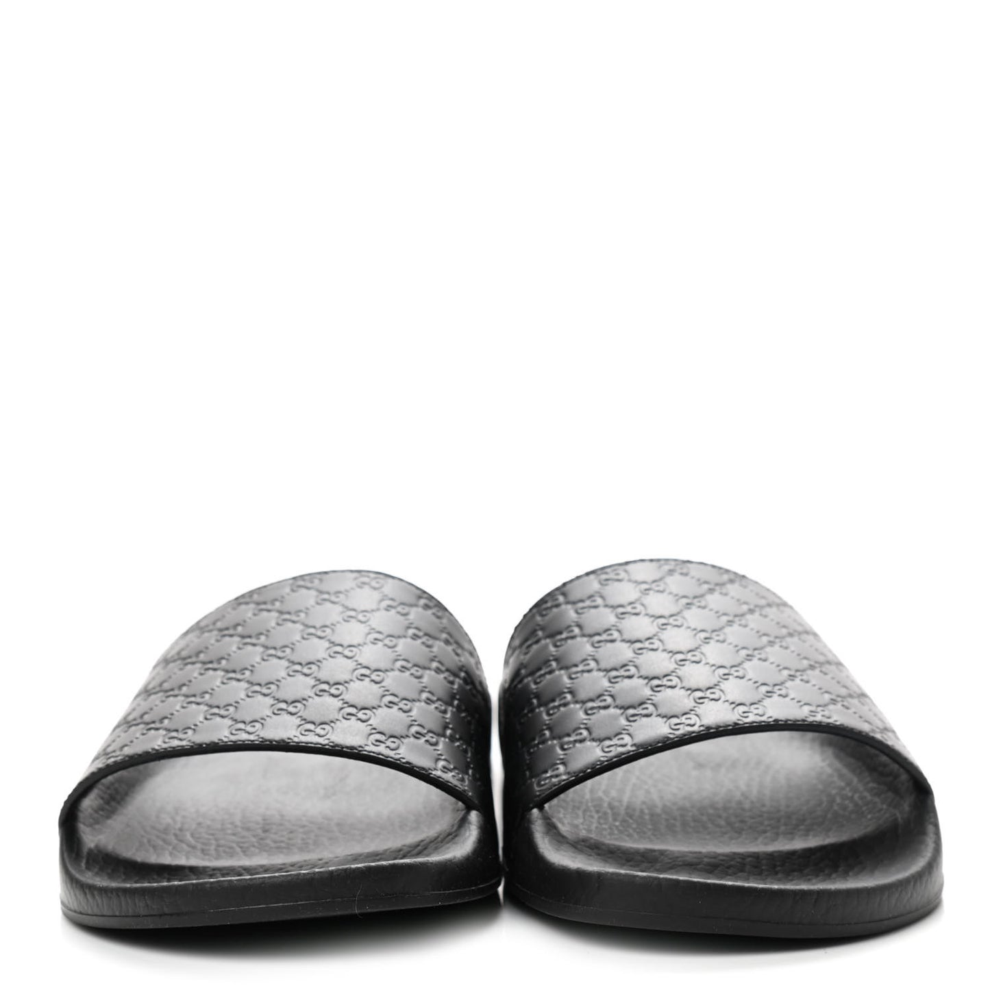 Microguccissima Slide Sandals 39 Black